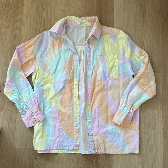 Peppermayo Emme Linen Shirt Sz US2 - Picture 4 of 7